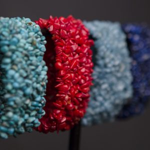 KNITTED TURQUOISE BRACELET
