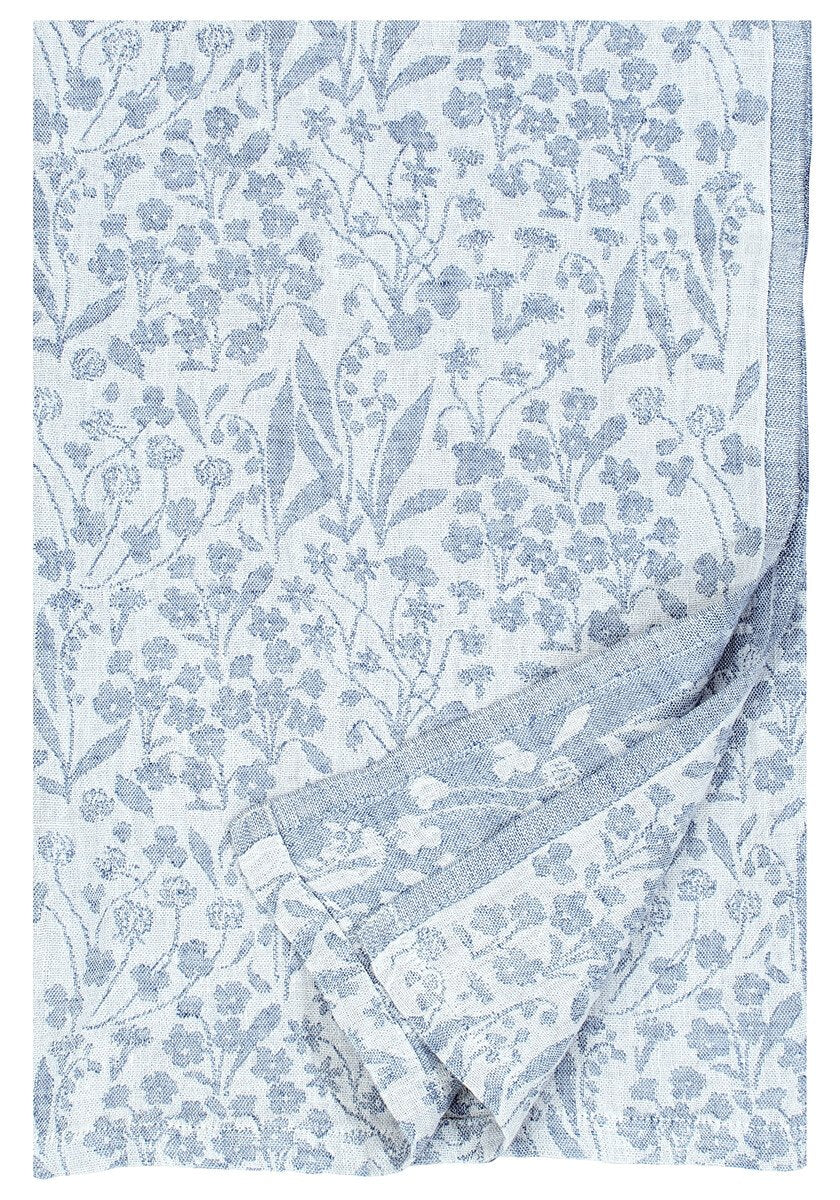 Lapuan Kankurit Niitty Linen Tablecloth in Rainy Blue