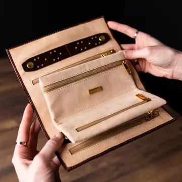 Leather Jewellery Roll