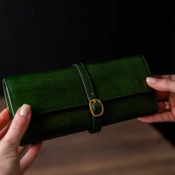 Leather Jewellery Roll