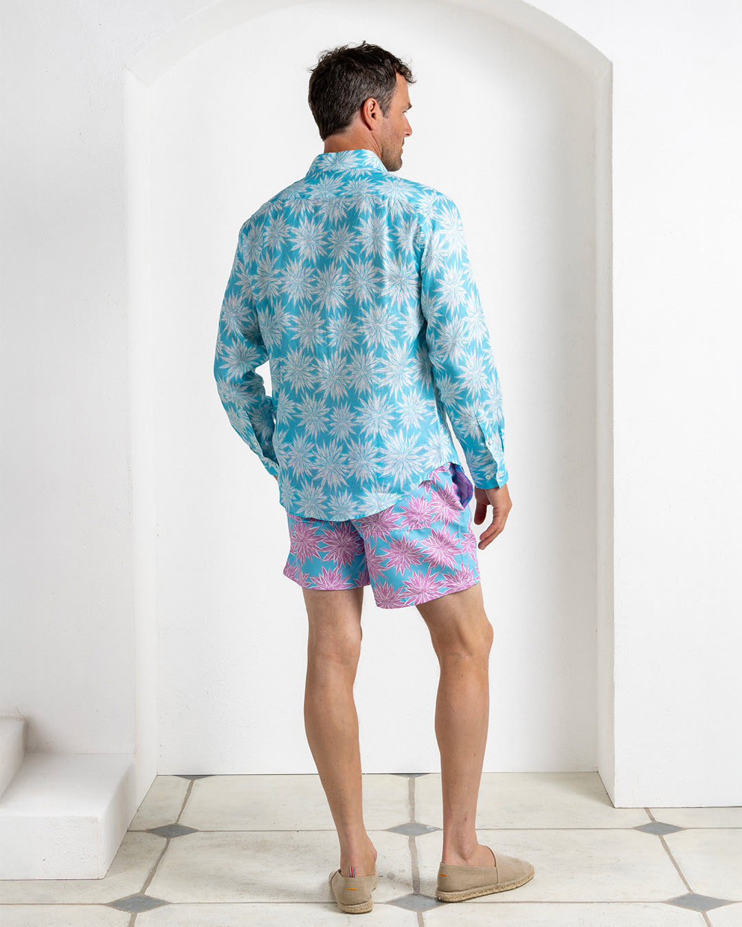 Mens Linen Shirt AGAVE