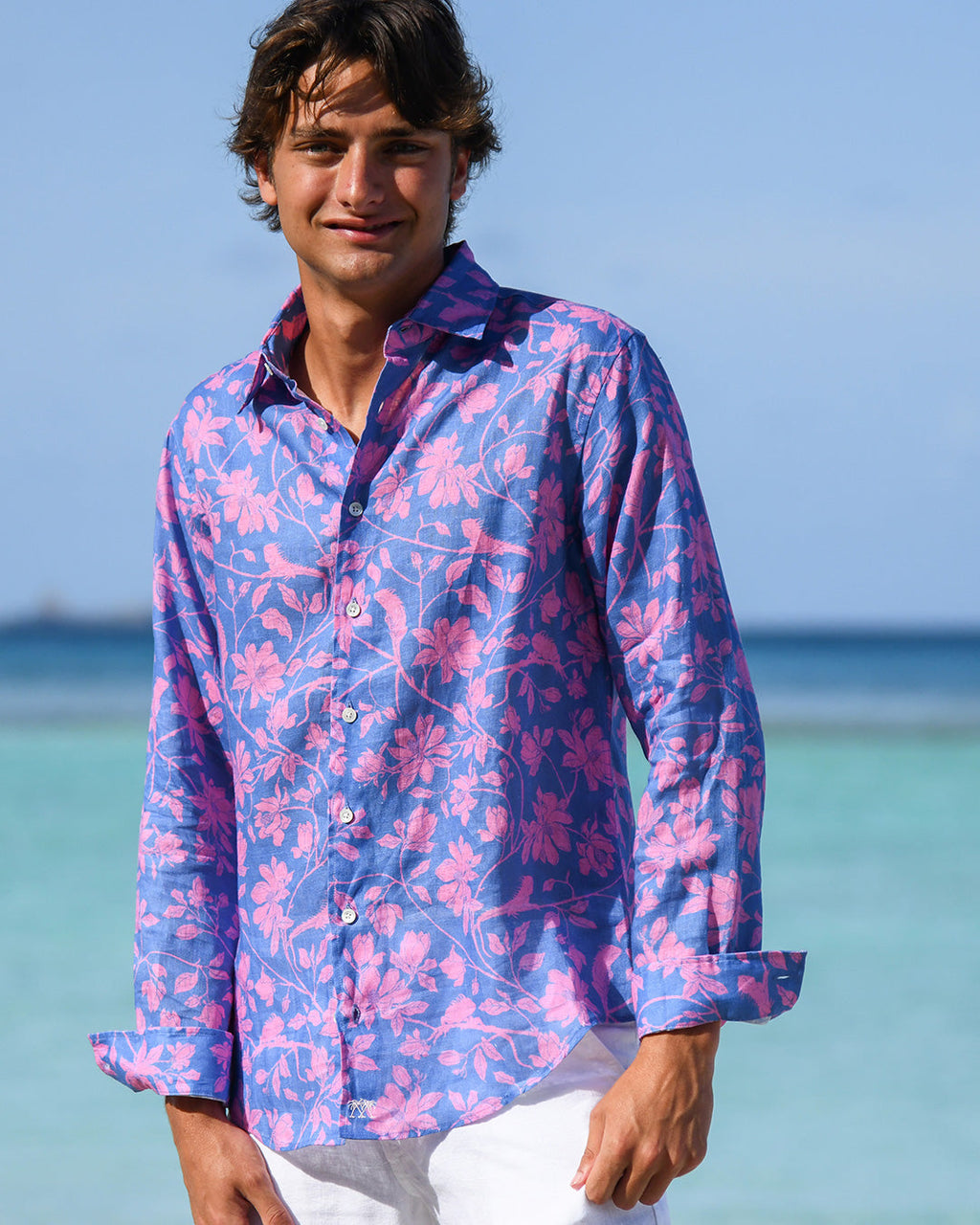 Mens Linen Shirt IGUANA