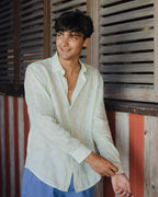 Linen Shirt SEALEAF STRIPE