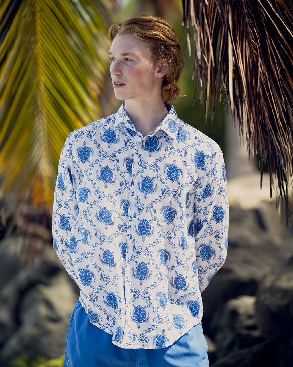 Linen Shirt TURTLE TRELLIS
