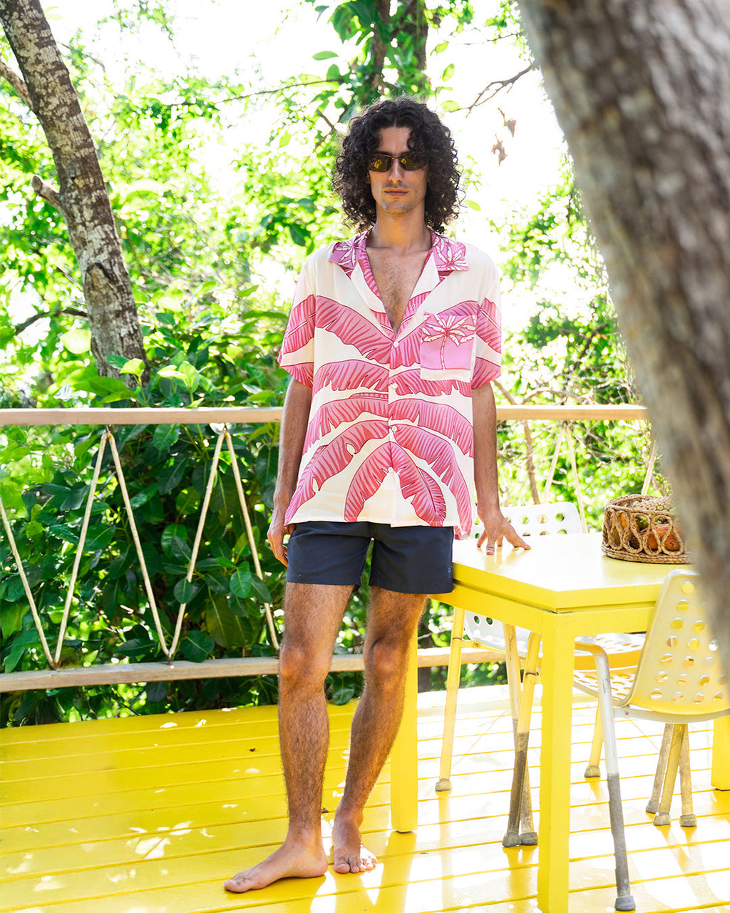 Silk Festival Shirt BANANA TREE