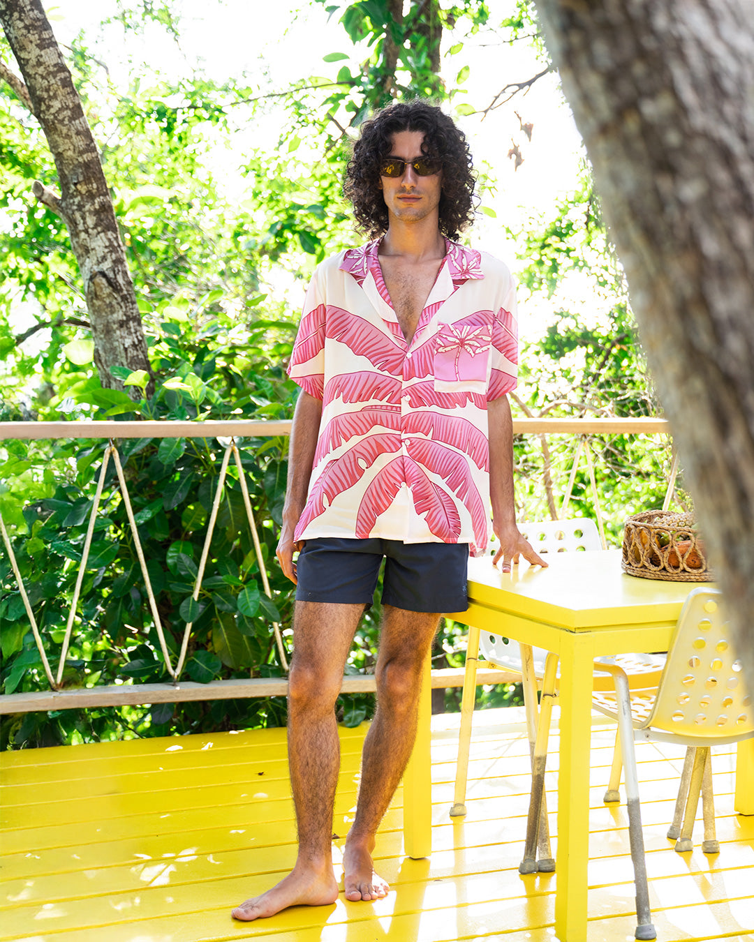 Silk Festival Shirt BANANA TREE