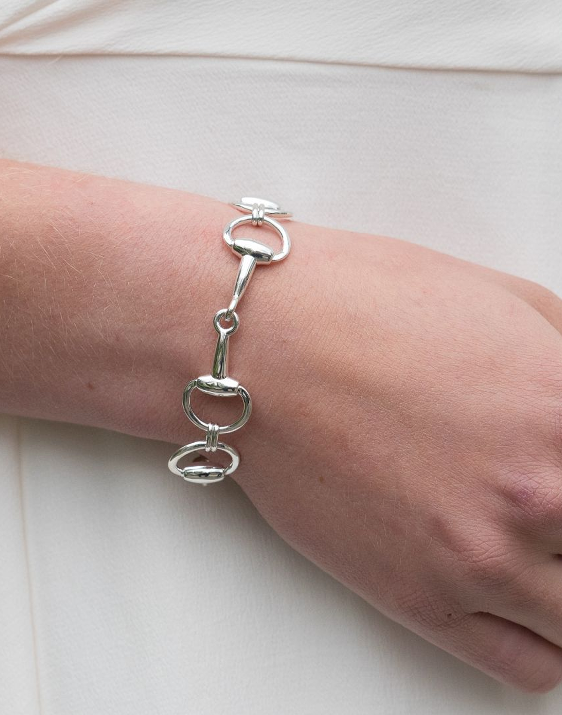 Silver Snaffle Bracelet