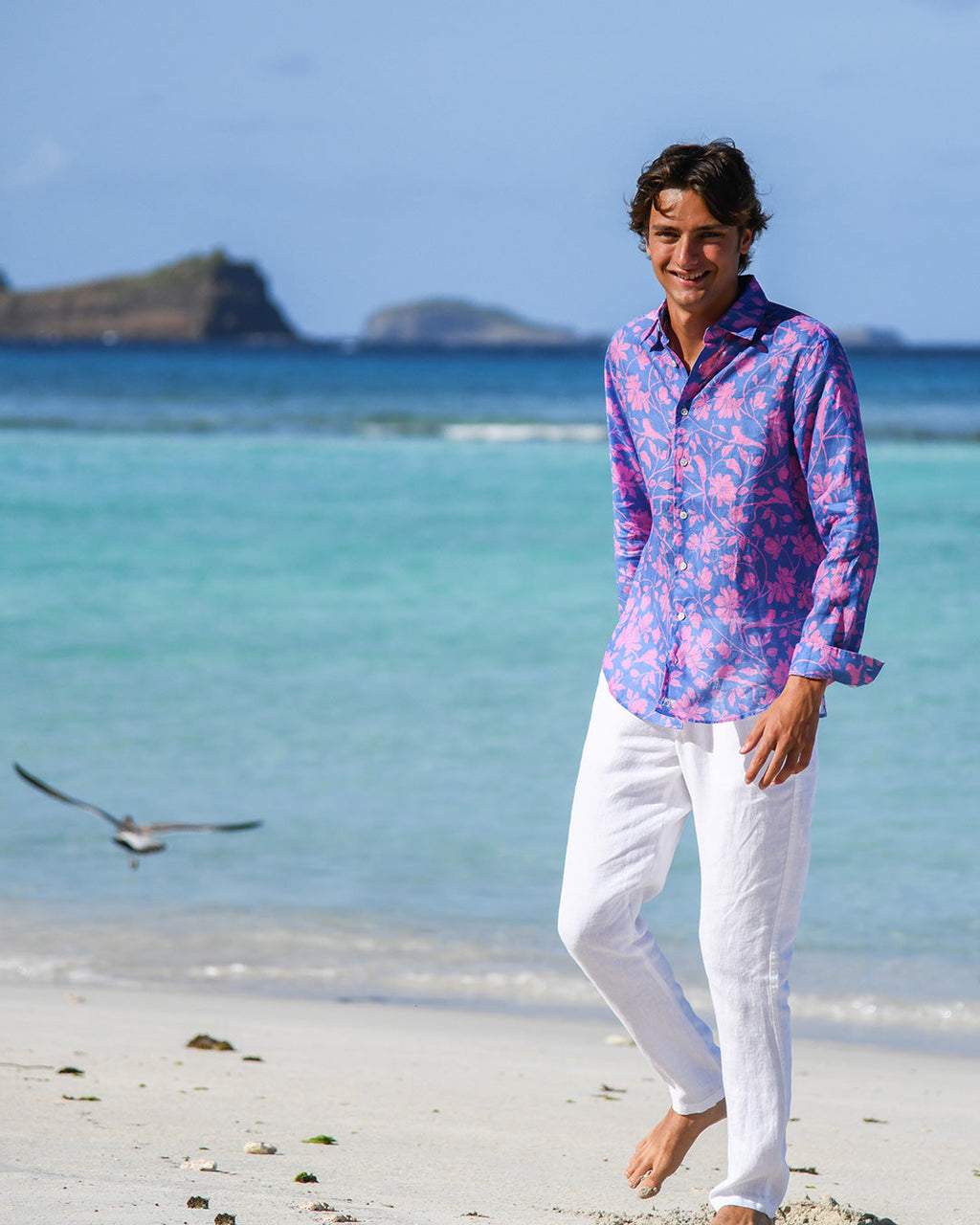 Mens Linen Shirt IGUANA