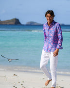 Mens Linen Shirt IGUANA