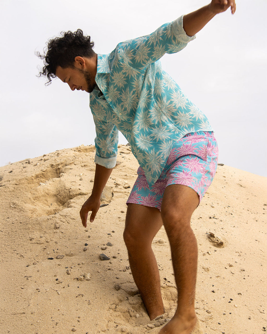 Mens Linen Shirt AGAVE
