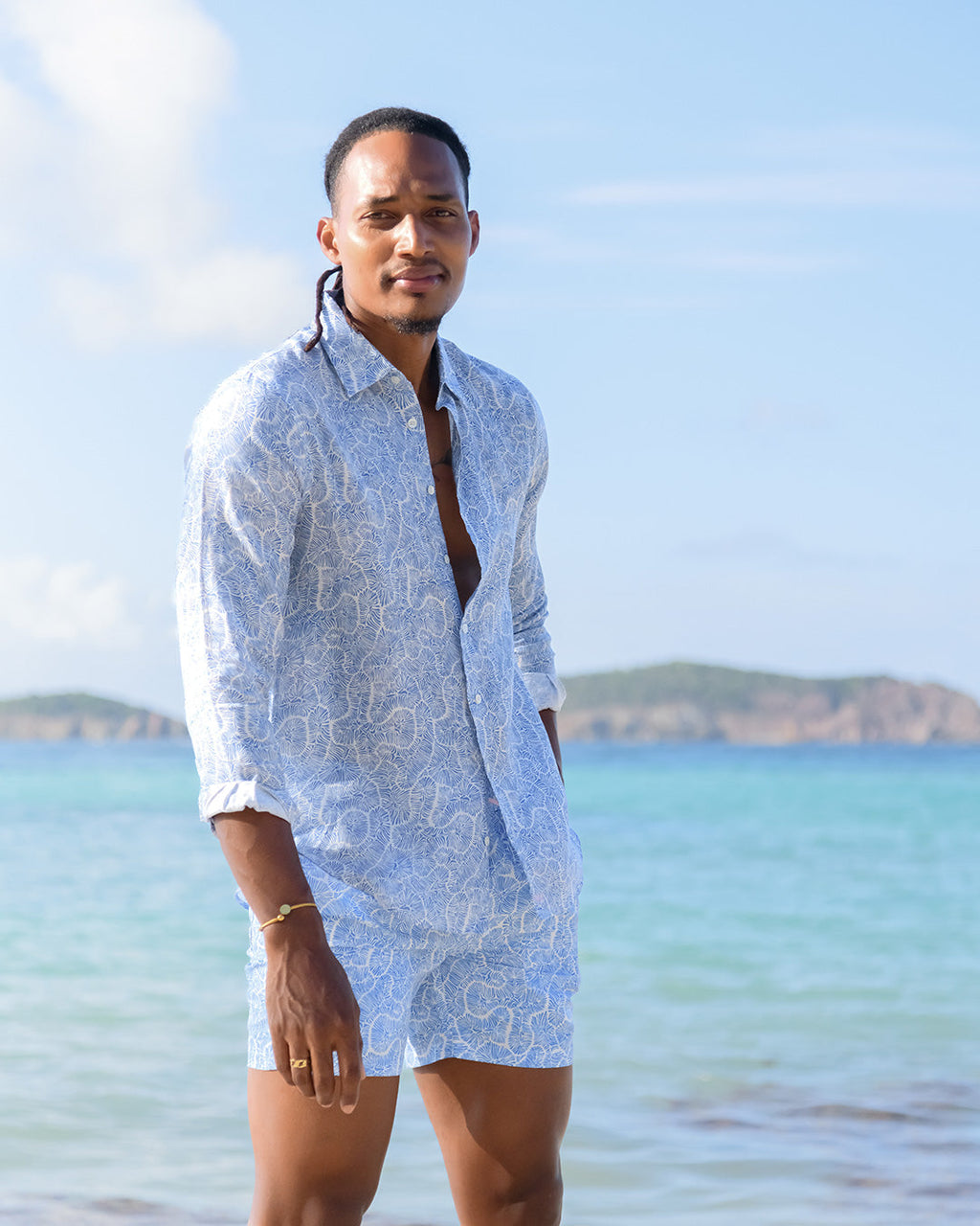 Mens Swim Shorts CORAL STONE