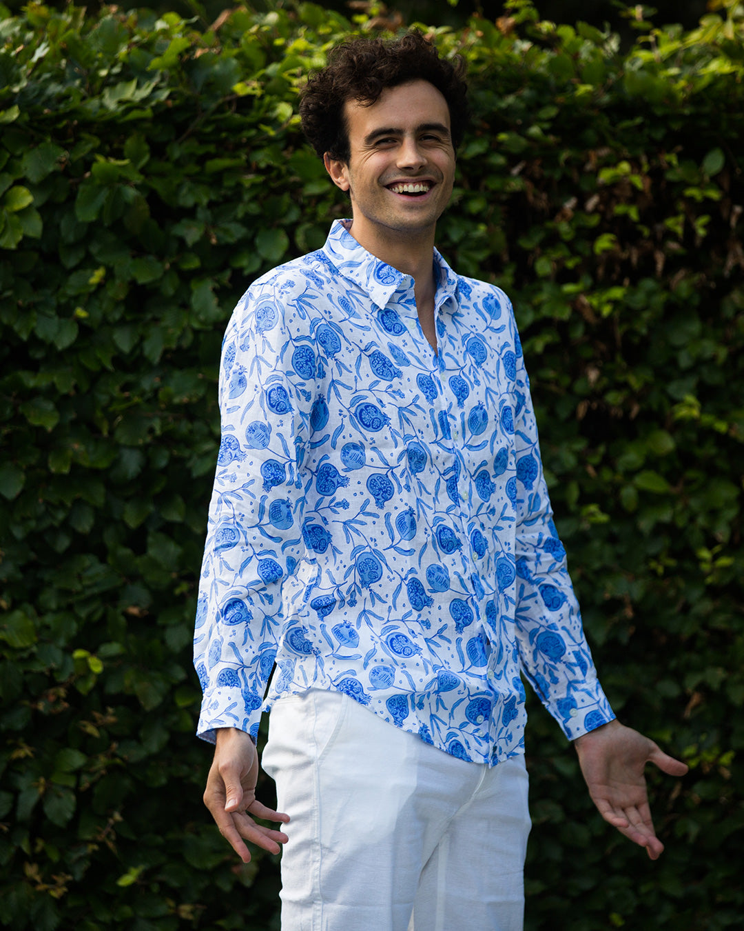 Linen Shirt POMEGRANATE