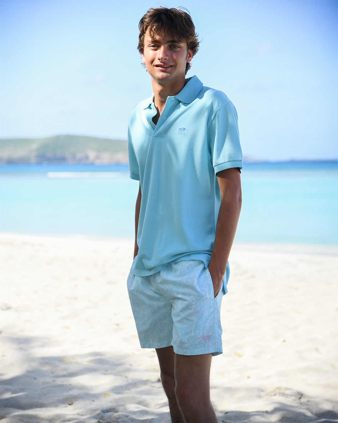 Mens Swim Shorts CORAL STONE