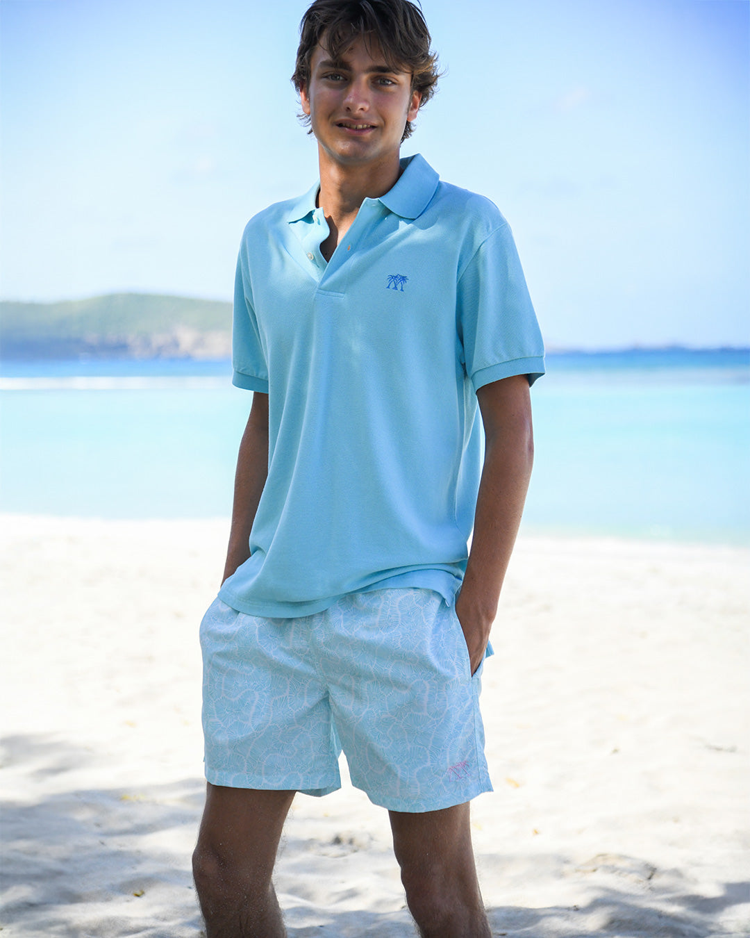 Mens Swim Shorts CORAL STONE