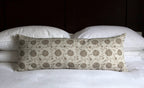 LUMBAR CUSHION ~ MOONPENNY/DAISY CHAIN CLAY