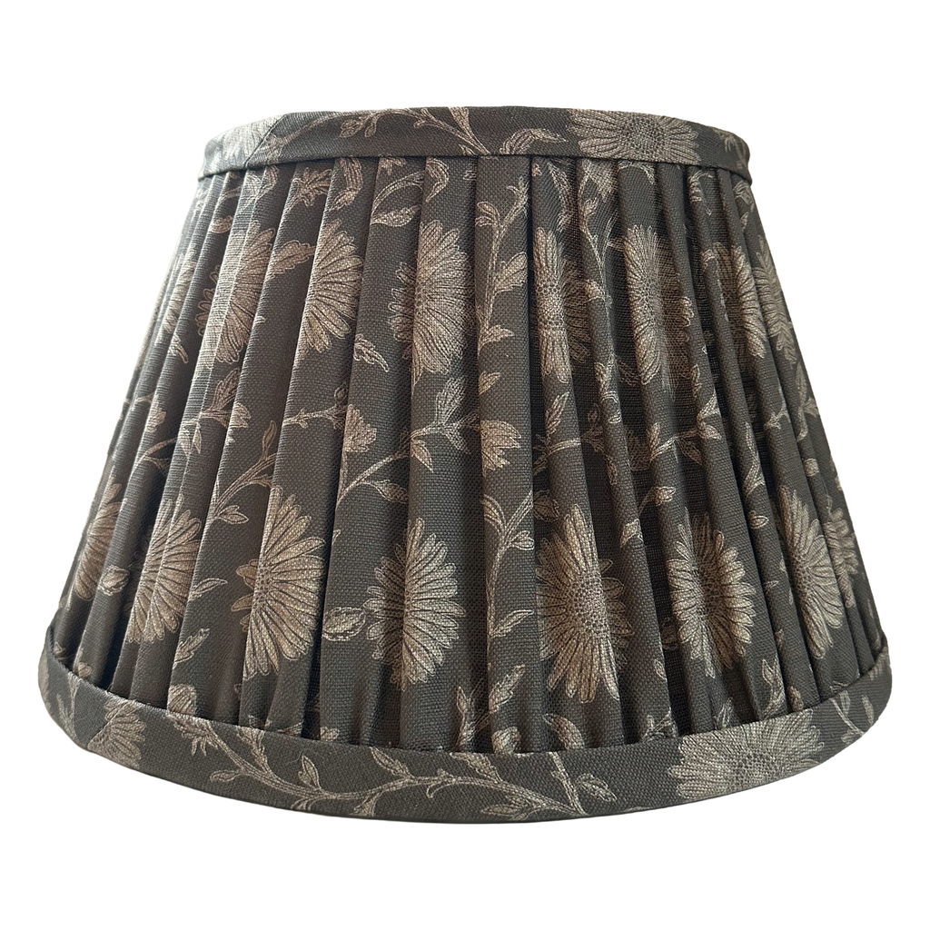 14" SOFT GATHERED LAMPSHADE ~ MOONPENNY WALNUT