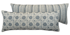 LUMBAR CUSHION ~ MOONPENNY/DAISY CHAIN FLAX FLOWER