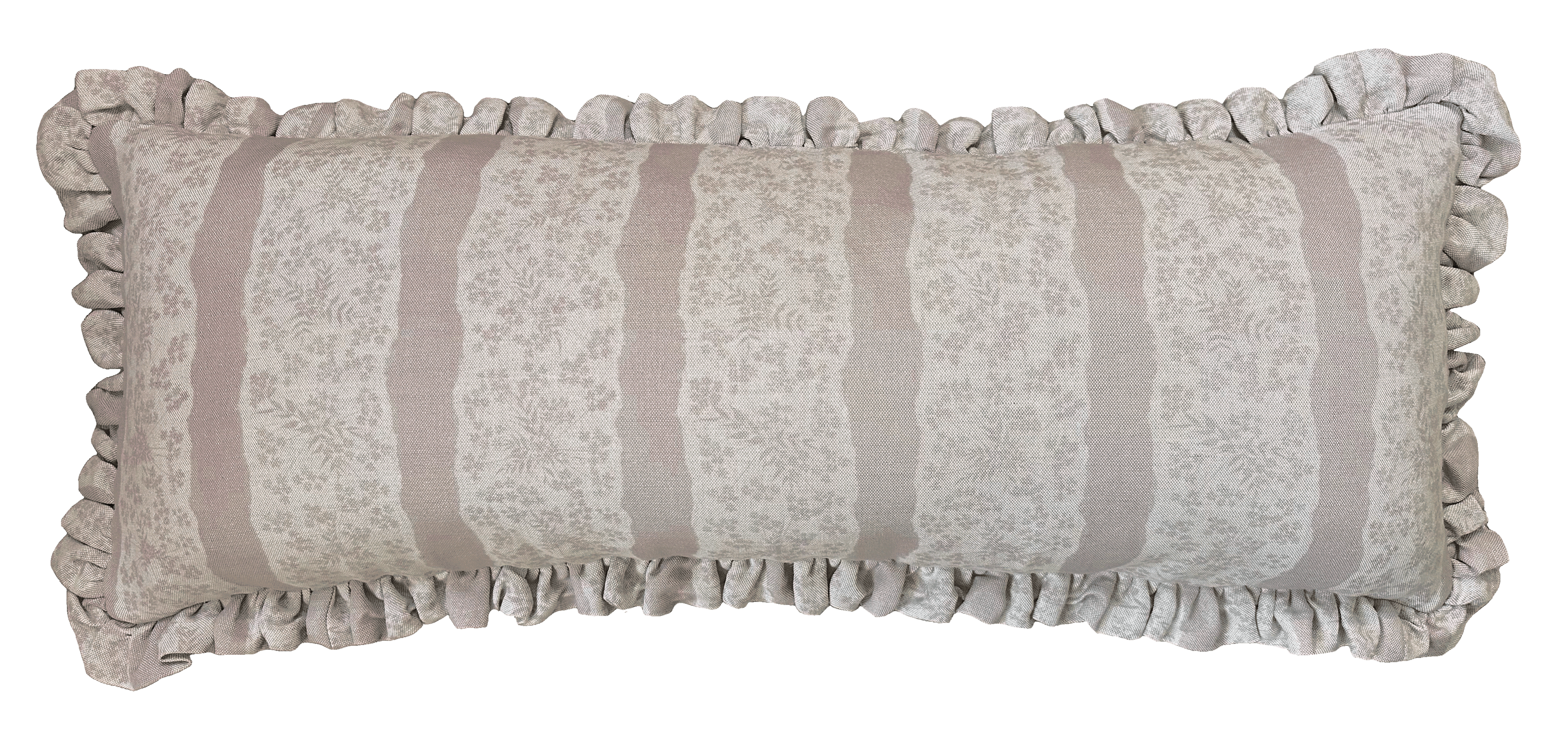 LUMBAR RUFFLE CUSHION ~ FAIRYLACE PEACH BLOSSOM