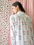 Nancy Night / Beach Shirt in Pink and Green