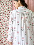 Nancy Night / Beach Shirt in Pink and Green