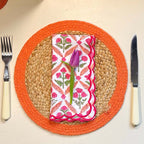Seagrass Placemats - Orange (set of 4)