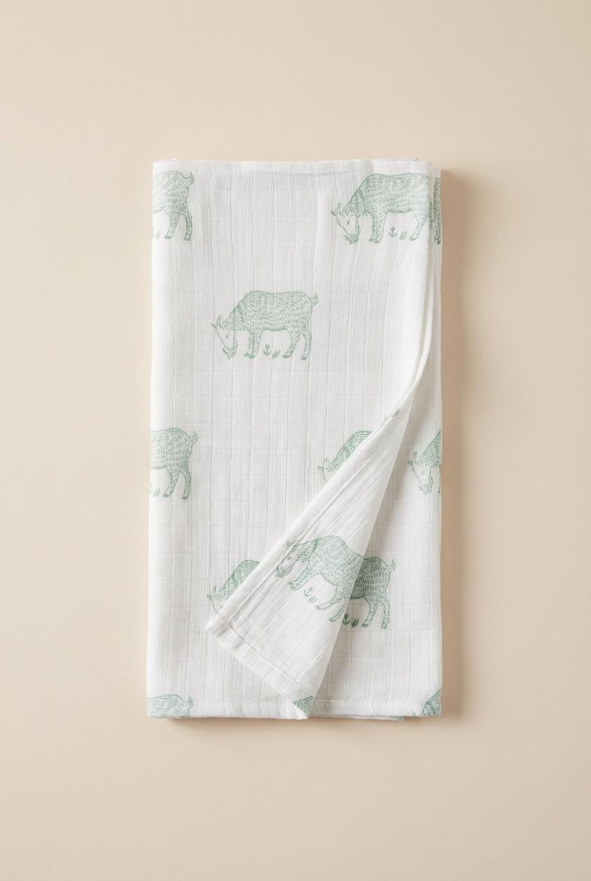 Green Goat Organic Cotton Swaddle
