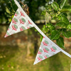 Lotus Flower Pink & Sage Flag Bunting