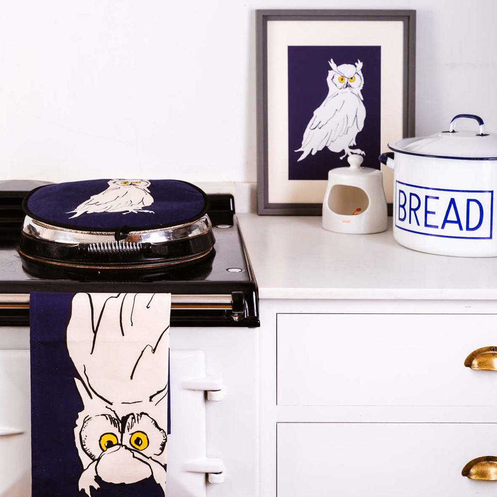 Owl Tea Towel