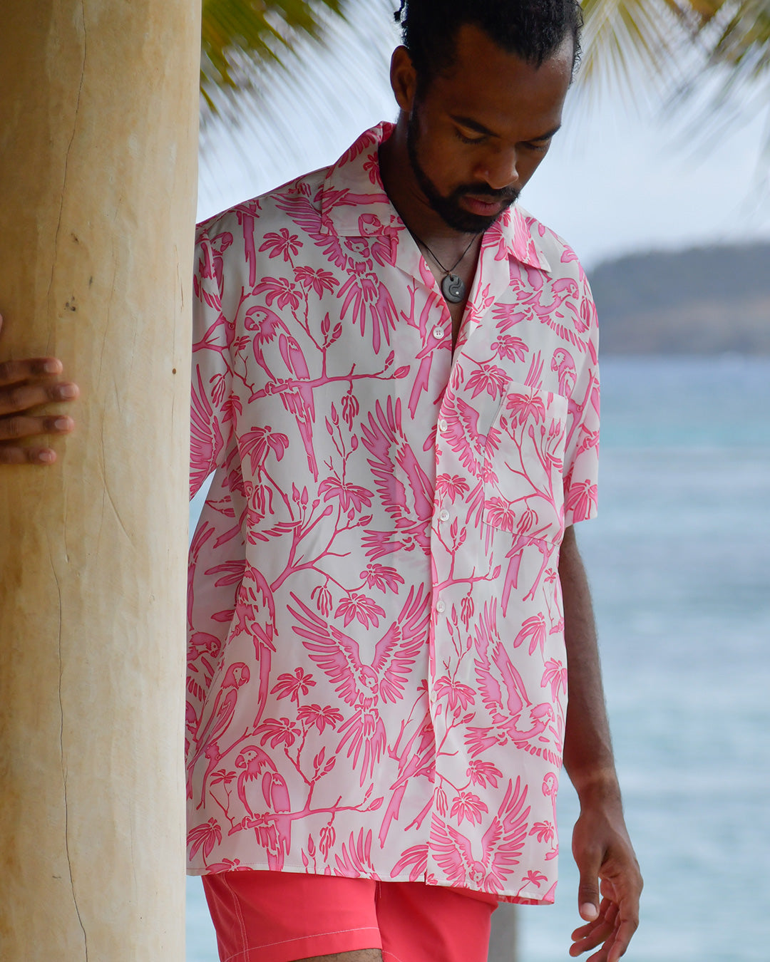 Silk Festival Shirt PARROT