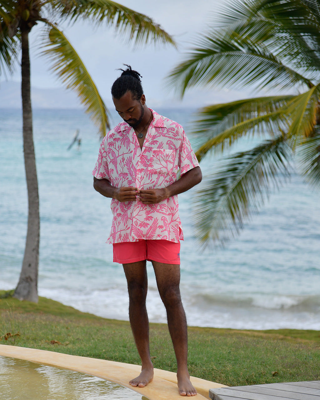 Silk Festival Shirt PARROT