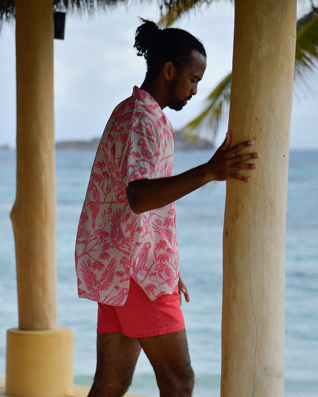Silk Festival Shirt PARROT