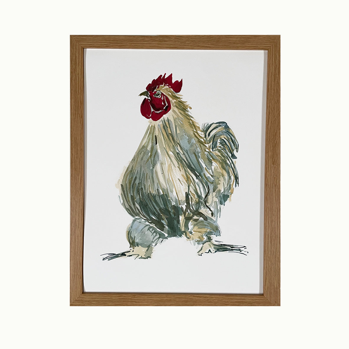 Pekin in oak frame