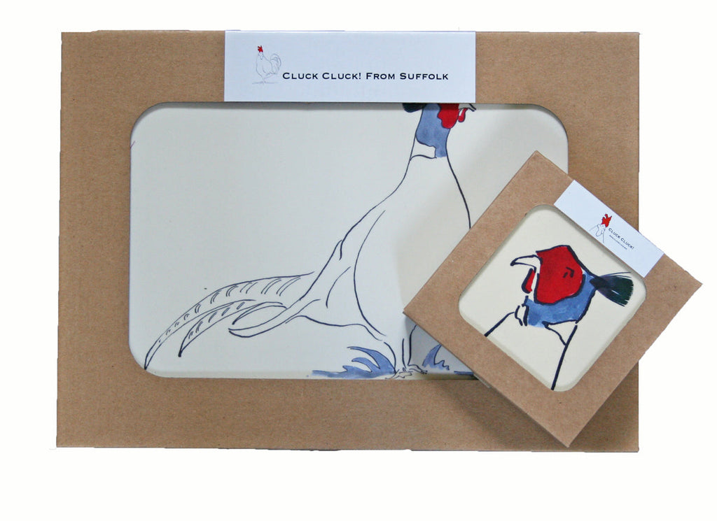 Pheasant Coasters set of four