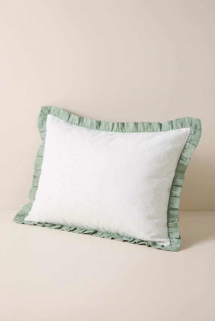 Meadow Nursery Pillow Cover - Blue