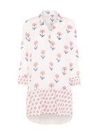 Nancy Night / Beach Shirt in Pink and Blue