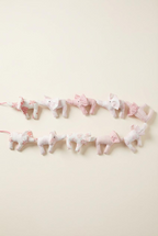Pink Elephant Nursery Bunting - 10 Elephants