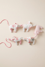 Pink Elephant Nursery Bunting - 5 Elephants