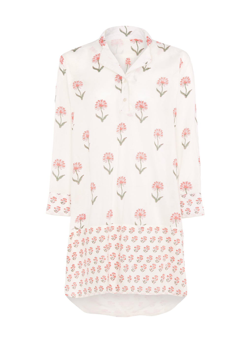 Nancy Night / Beach Shirt in Pink and Green