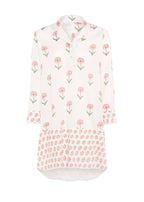 Nancy Night / Beach Shirt in Pink and Green