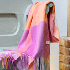 Pink Crush Check Lambswool Scarf