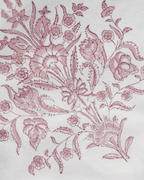 Varmala Hand Block Print Pink Tablecloth