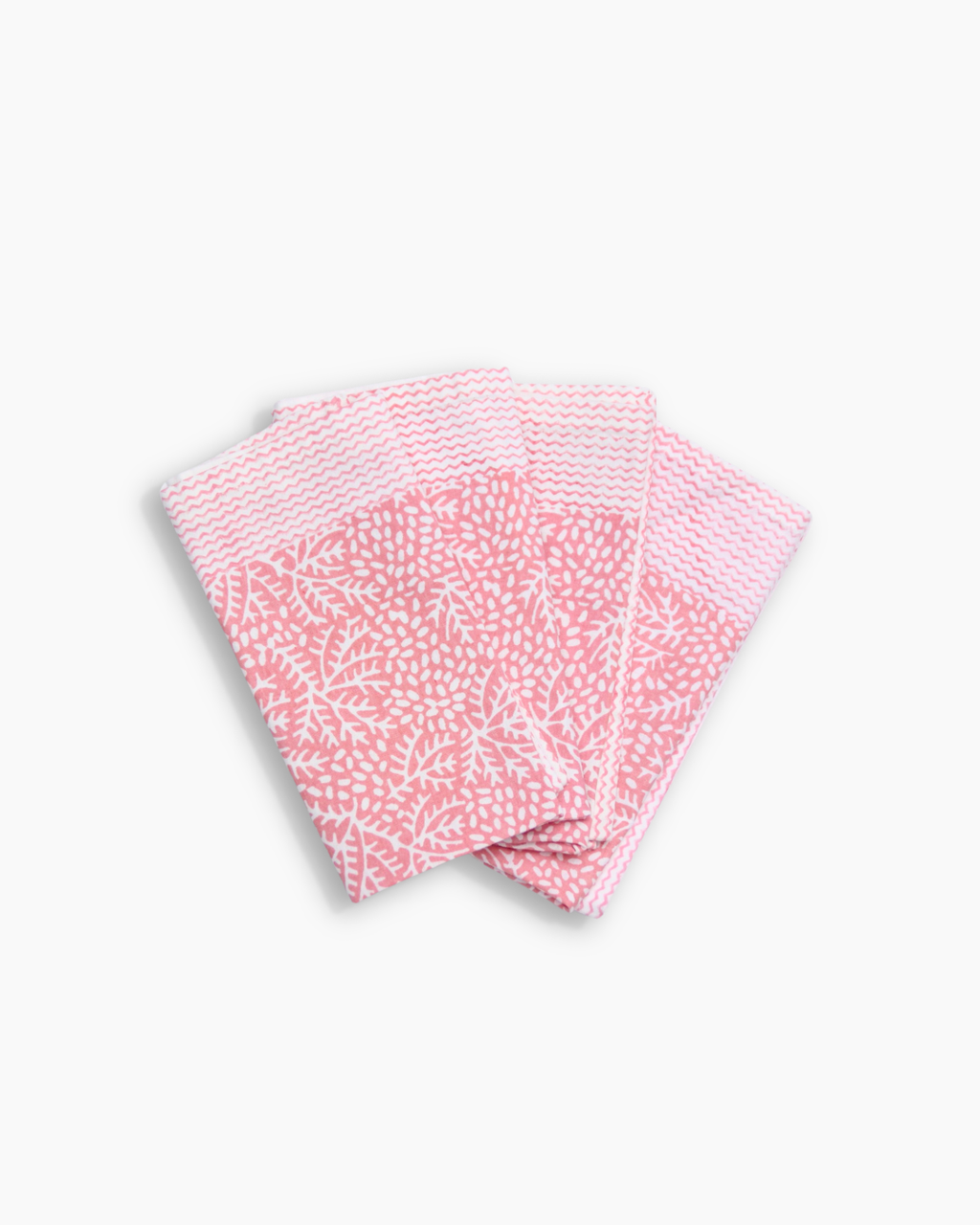 Pink Minerals Cotton Hand Block Napkins | Set of 4