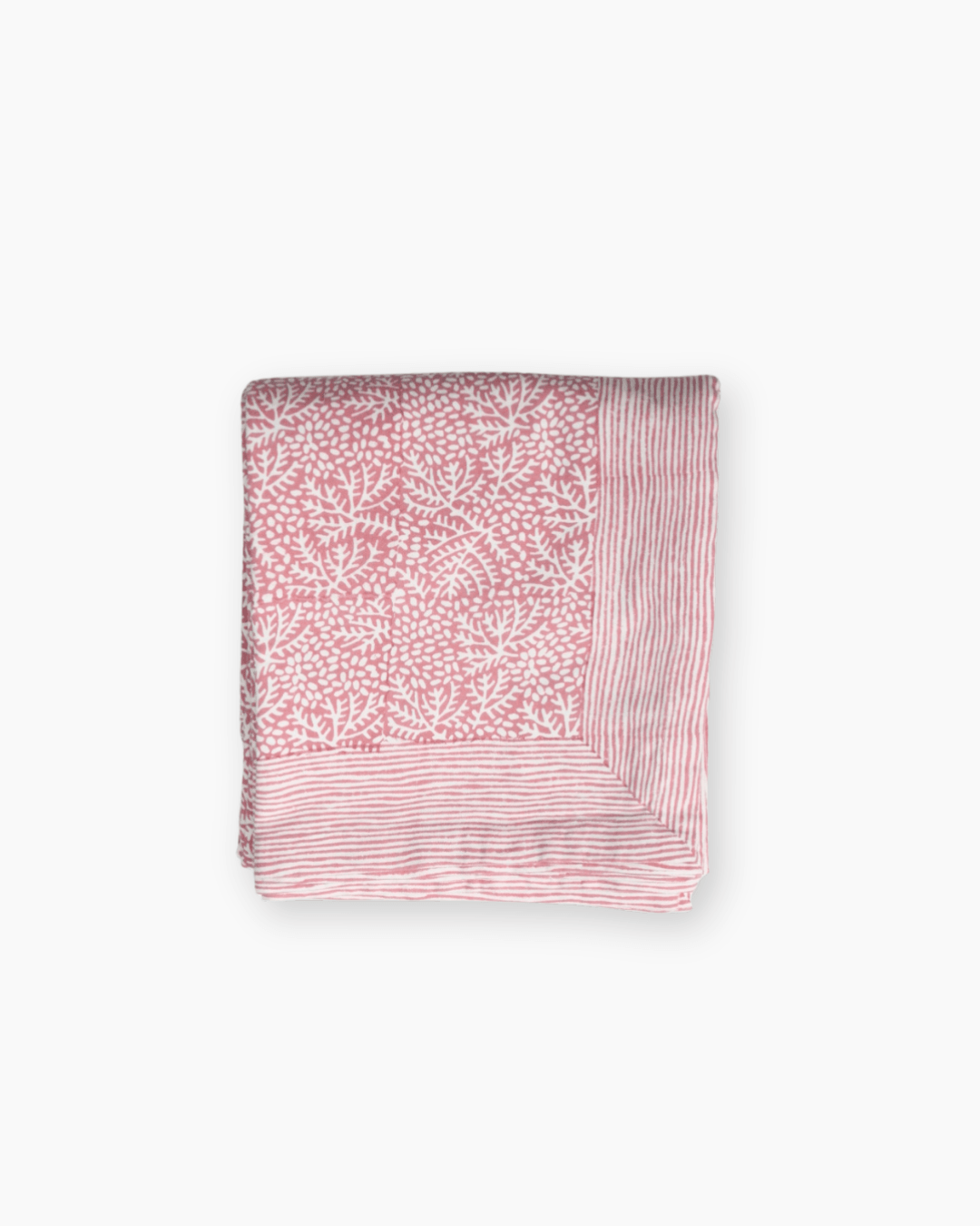 Minerals Hand Blocked Printed Tablecloth | Pink