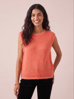 Molly Knitted Tank Top with Tonal Trim