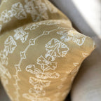 Quill Square Cushion - Hay Yellow