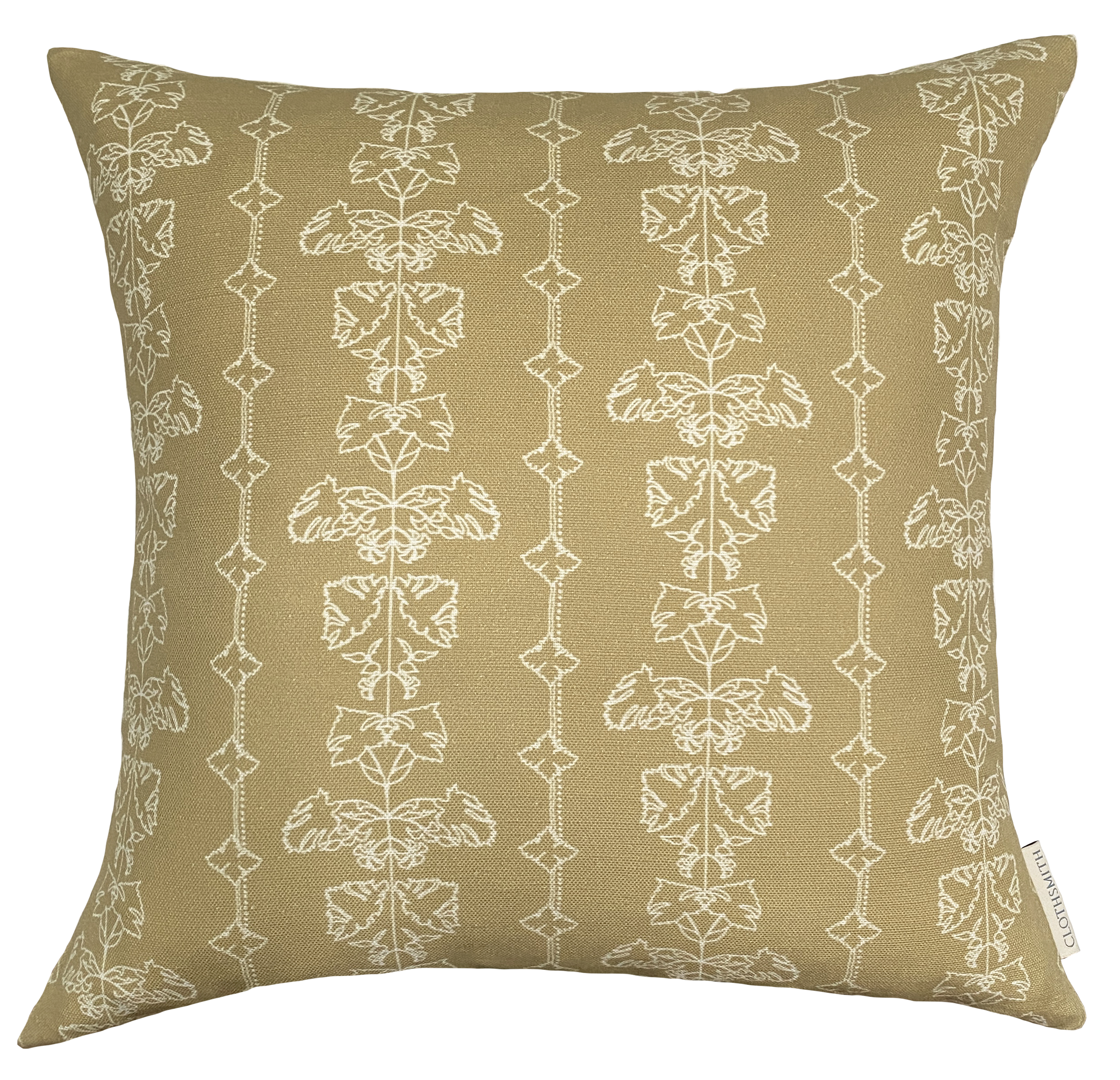 Quill Square Cushion - Hay Yellow