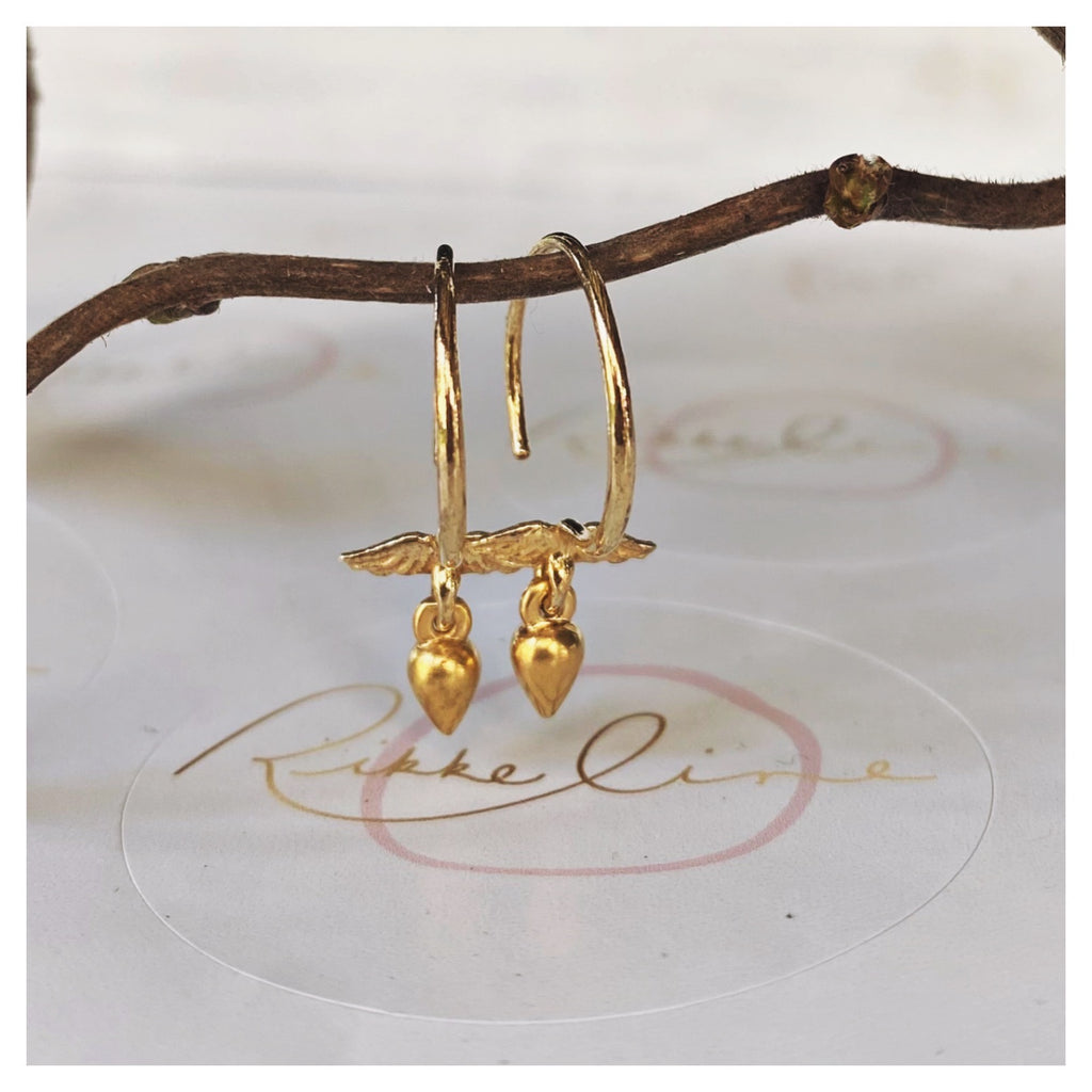 Gold filled ear wire hoop