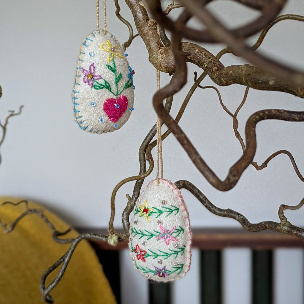 Felt Easter Egg Decorations | Assorted Designs