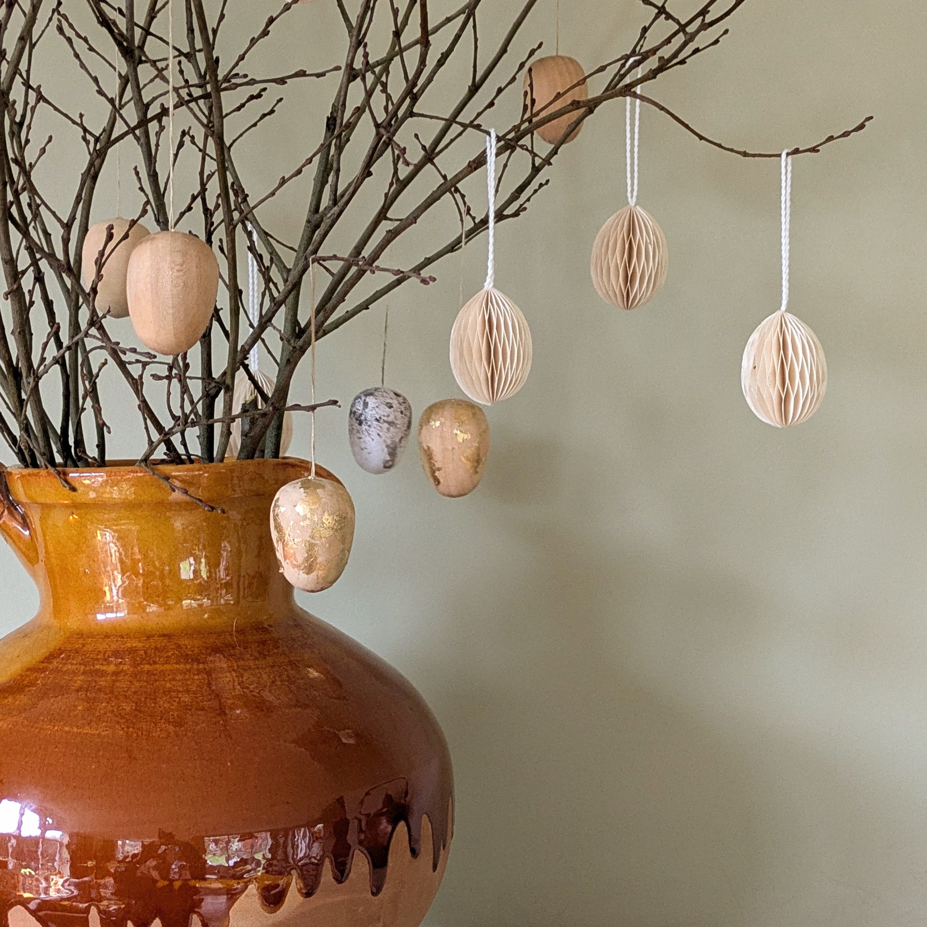 10 Paper Honeycomb Easter Egg Decorations | Fair Trade