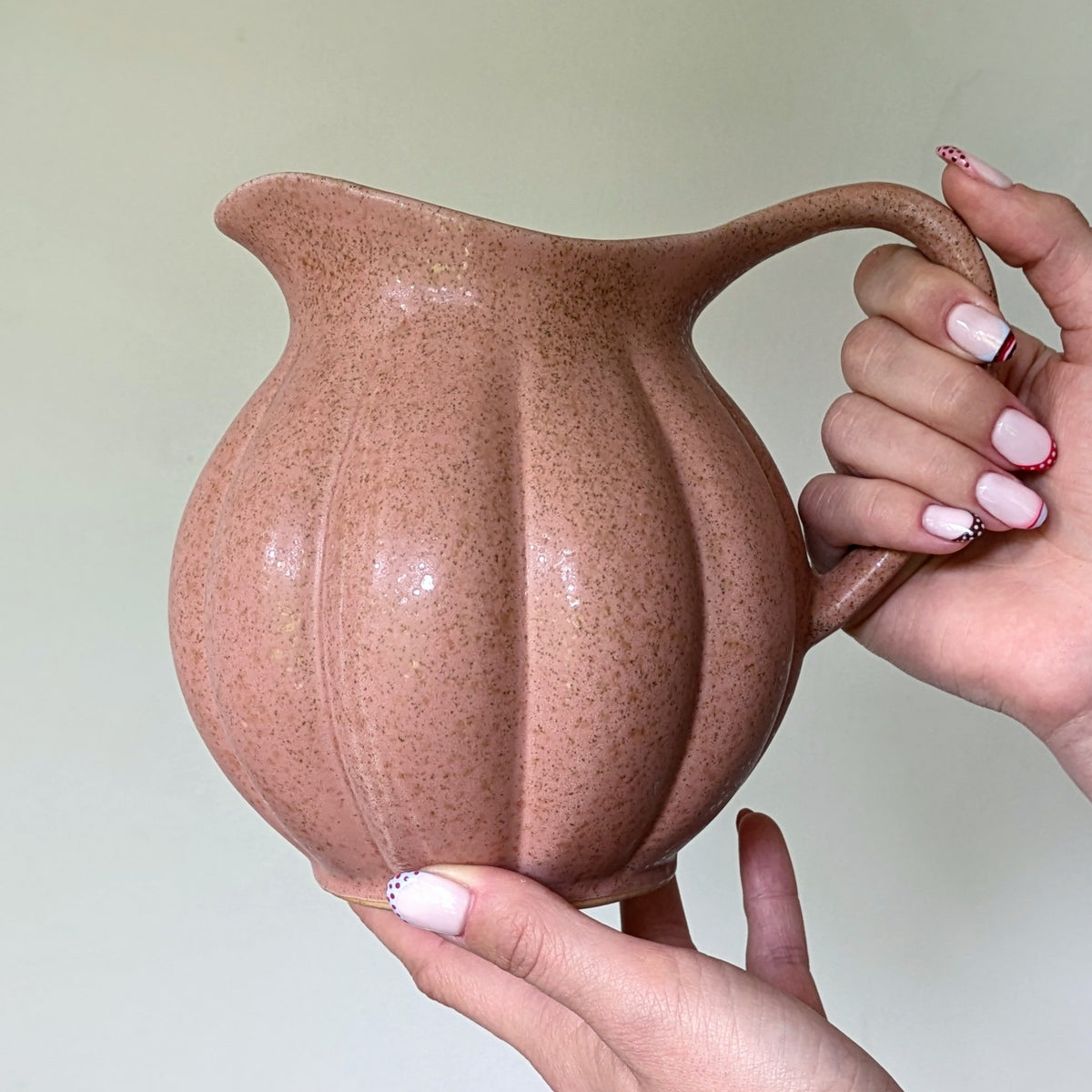 Pink Ceramic Jug Vase | 16cm